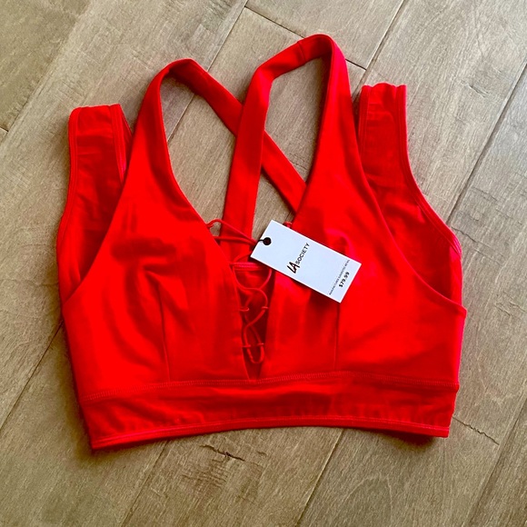 LA Society cross-back detail sports bra - NWT - Picture 1 of 4